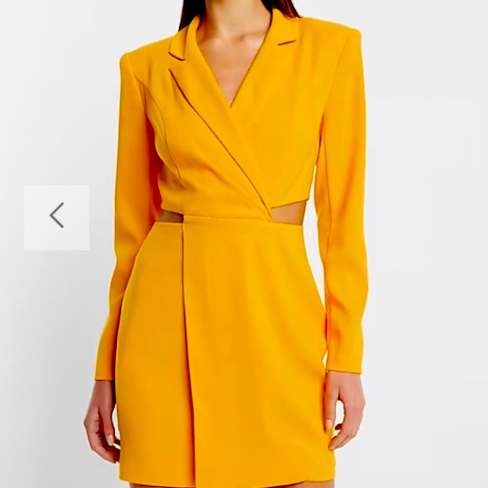 Express blazer mini dress